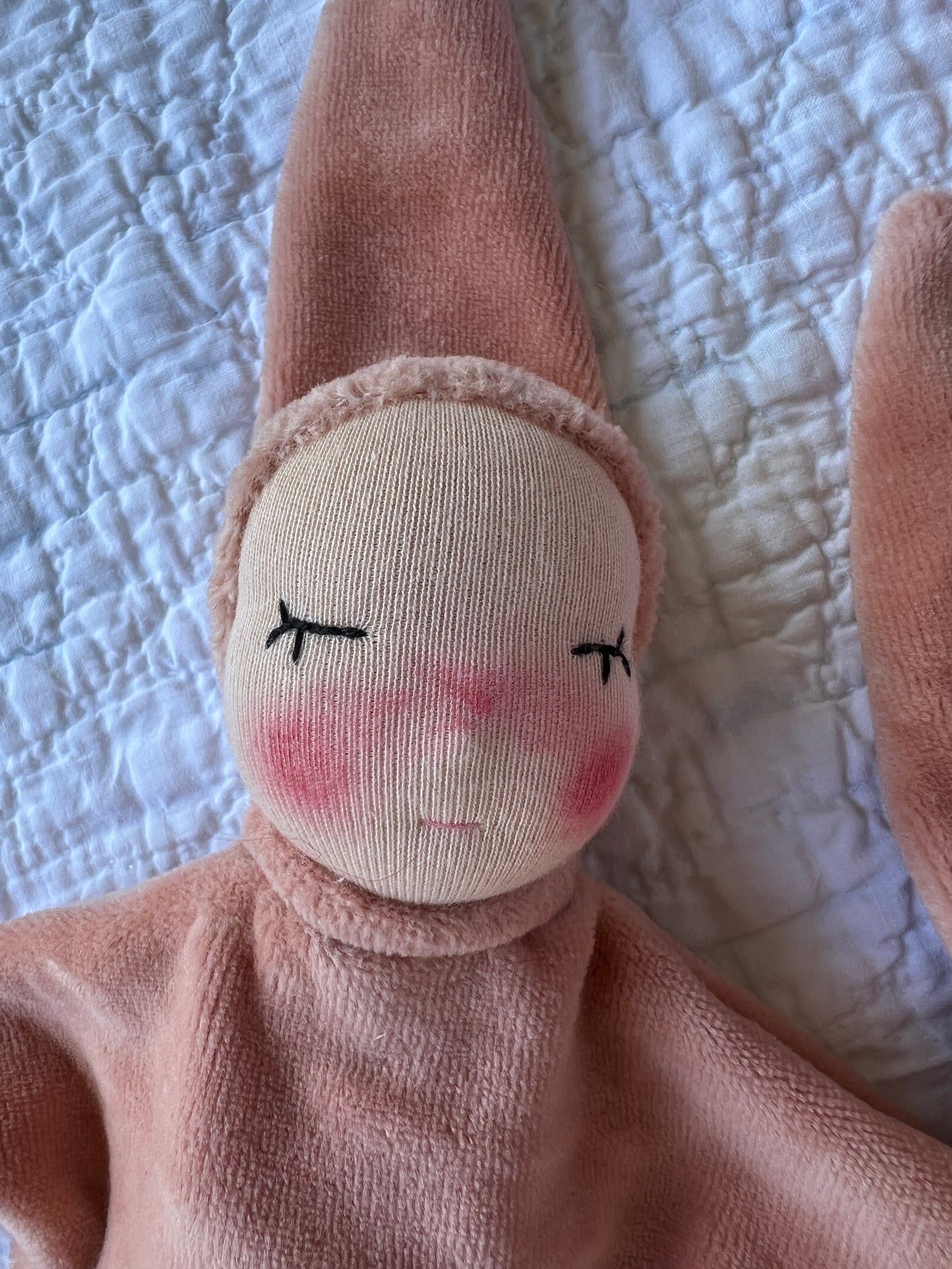 Avocado Dyed Comfort Lovie | Rose Blush