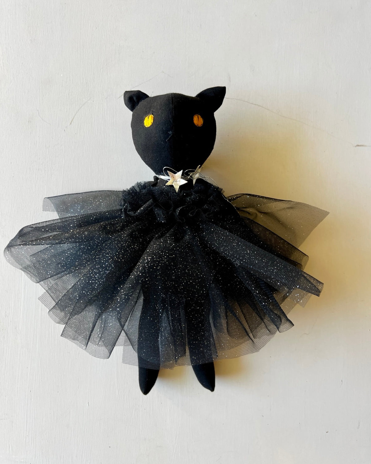 Black Cat & Bunny Doll in Tulle Tutus