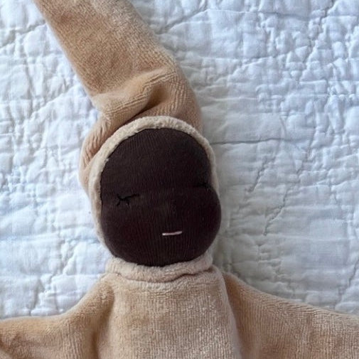 Avocado Dyed Comfort Lovie | Cream Blush