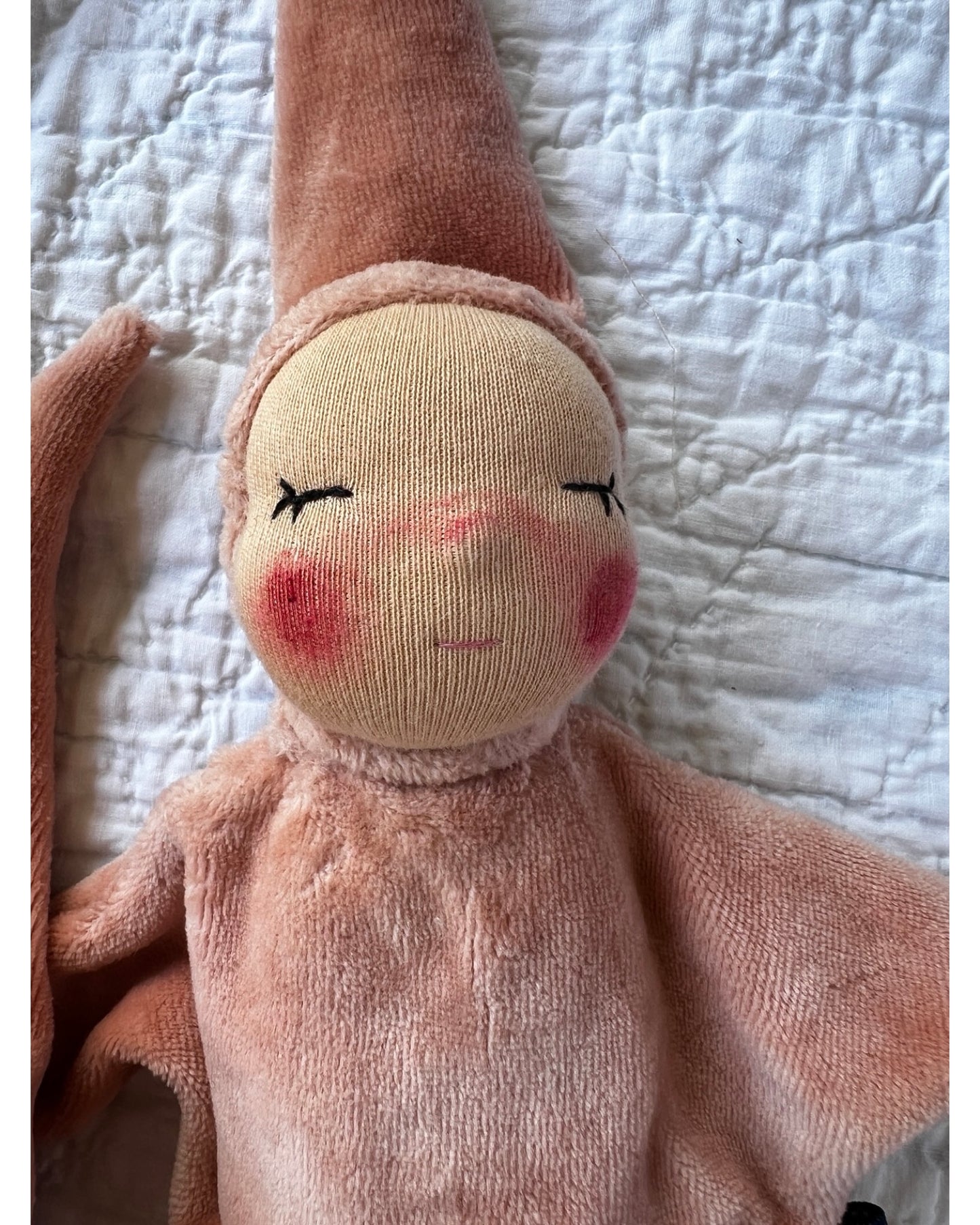 Avocado Dyed Comfort Lovie | Rose Blush