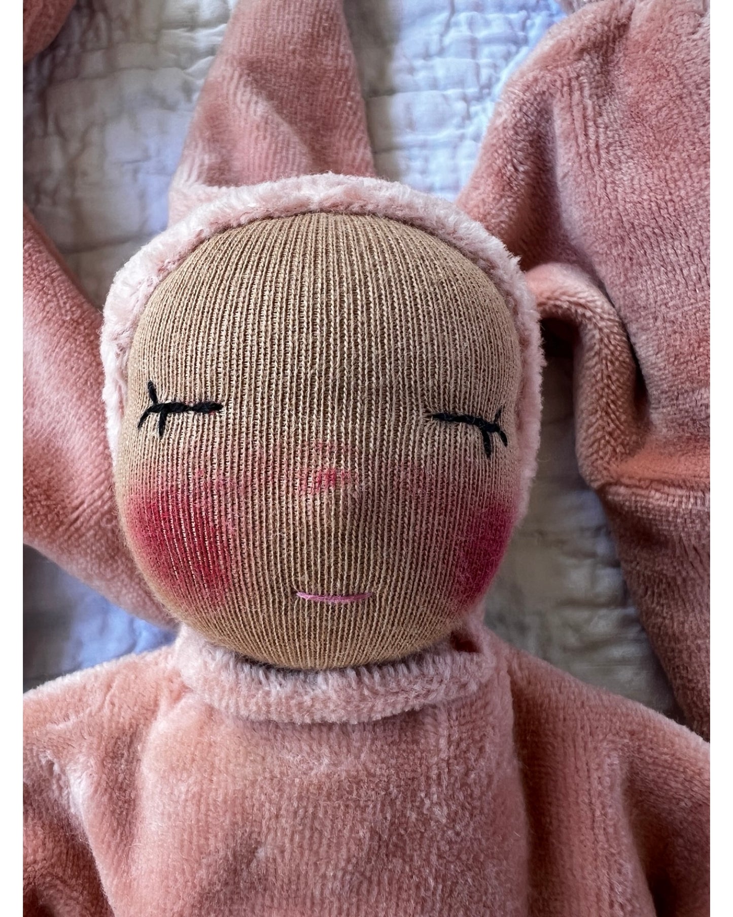 Avocado Dyed Comfort Lovie | Rose Blush