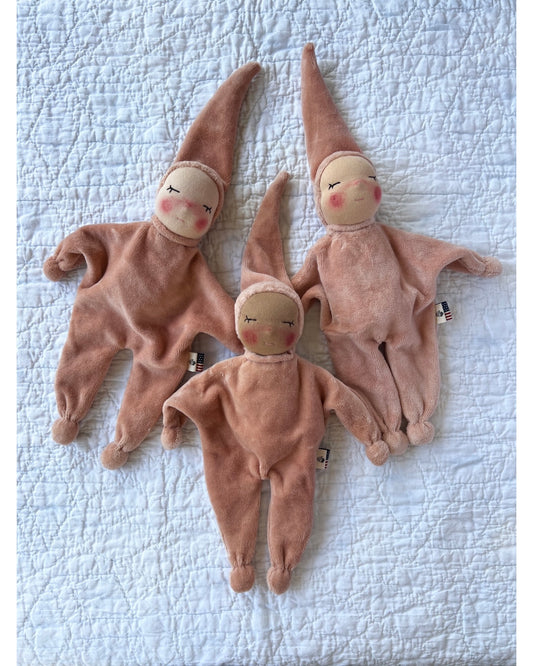 Avocado Dyed Comfort Lovie | Rose Blush
