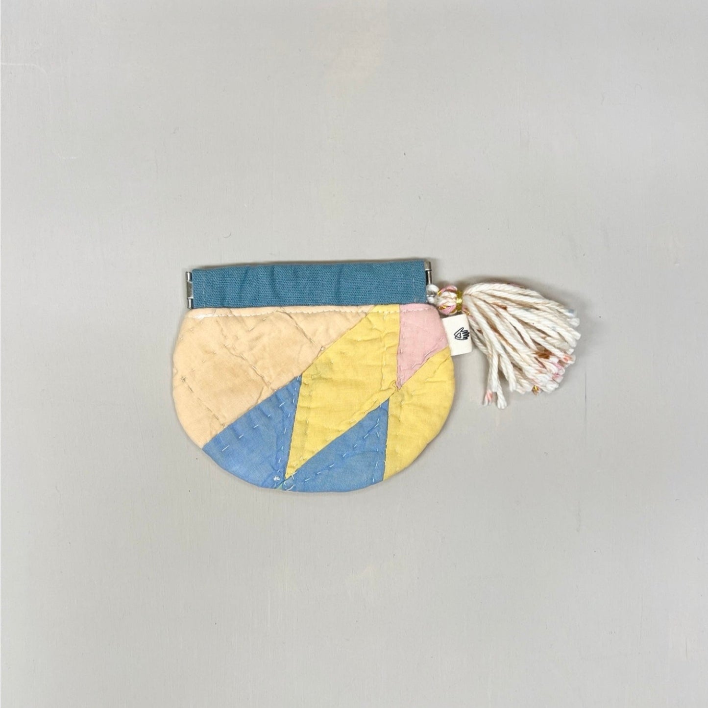 Vintage Quilt Pouch with Tassel