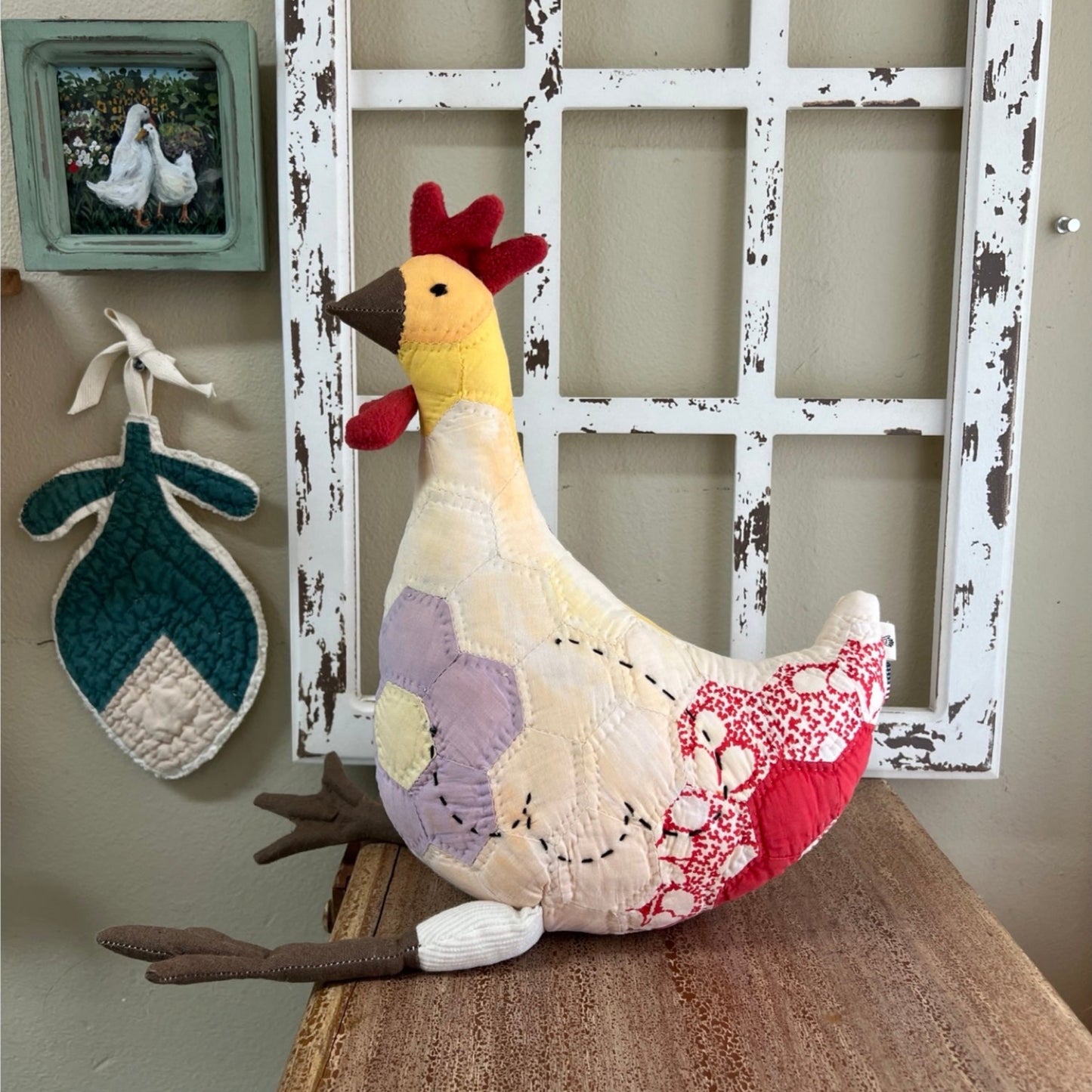 Vintage Quilt Chicken No.4